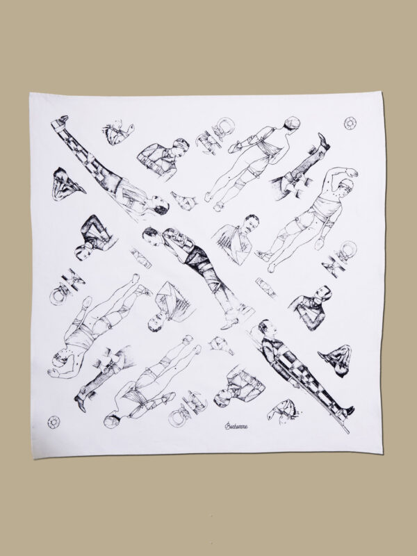Bonhomme - bandana blanc plat