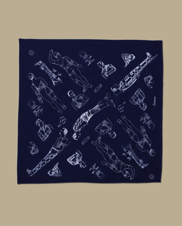BONHOMME : 1900 blue bandana