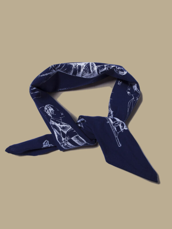 Bonhomme - bandana bleu noué